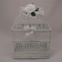 Butterfly release wedding collection Quince A.  An Accordion style release box with white rose decor.