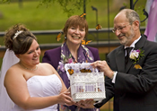 Butterfly Release at a Garden Wedding in Baltimore, MD